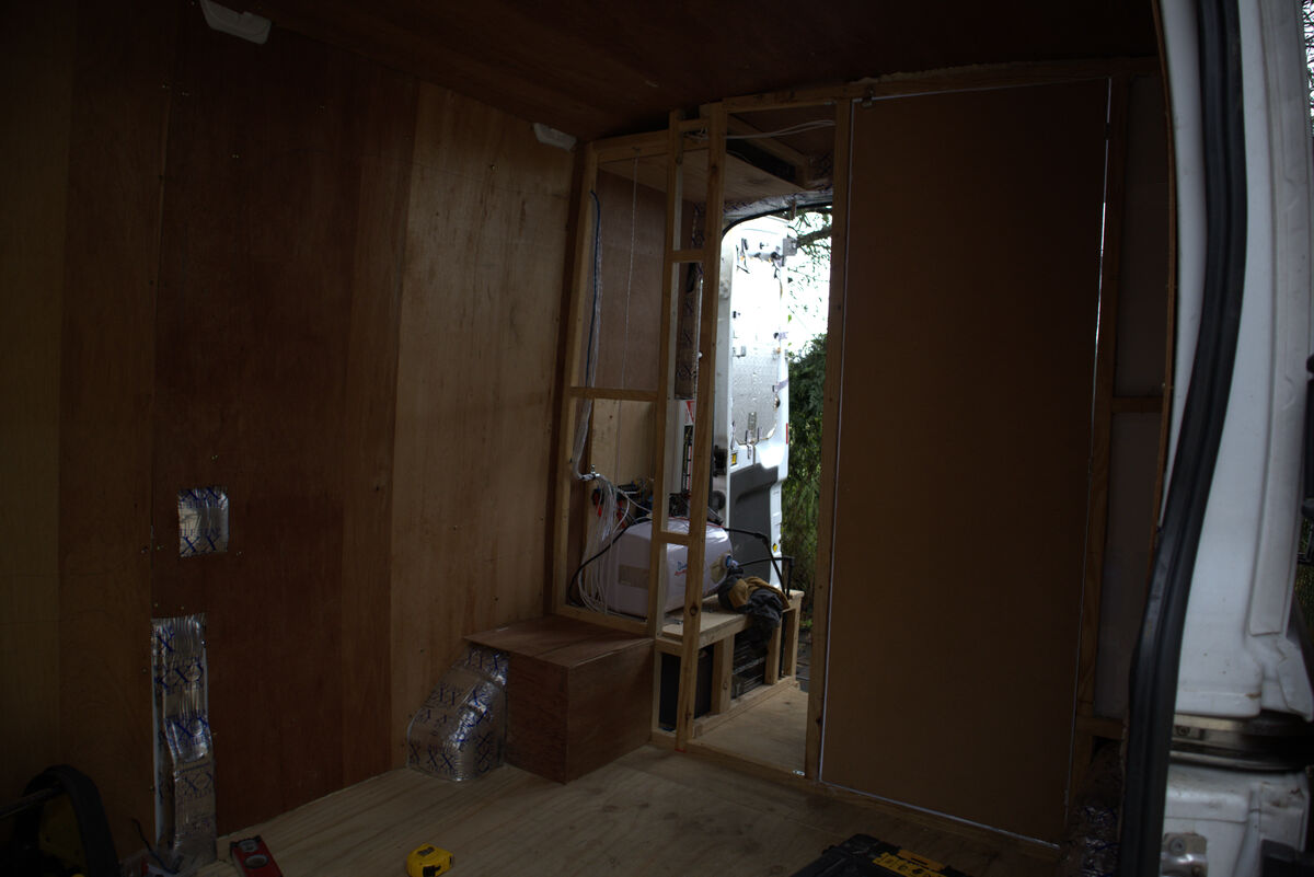 Rear view — bare wood before filling